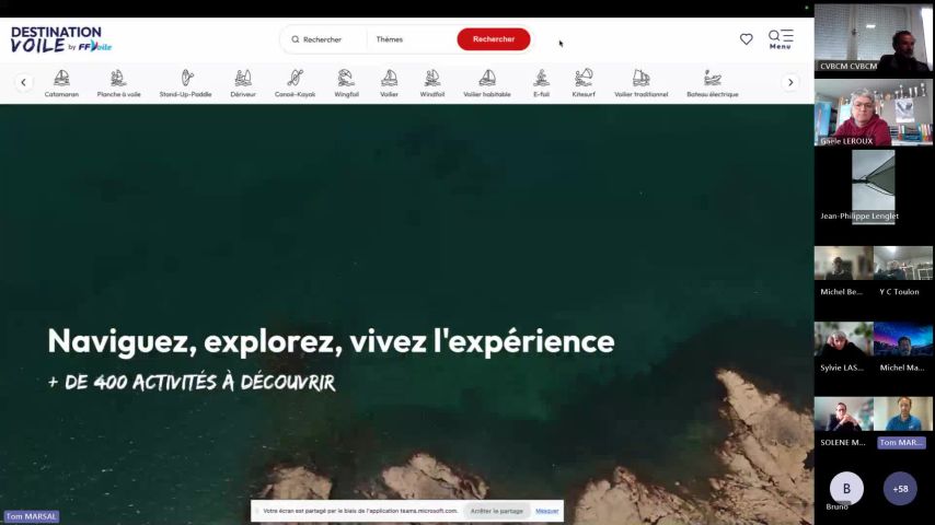 Matinale du développement du 31 mars : Destination Voile by FFVoile 