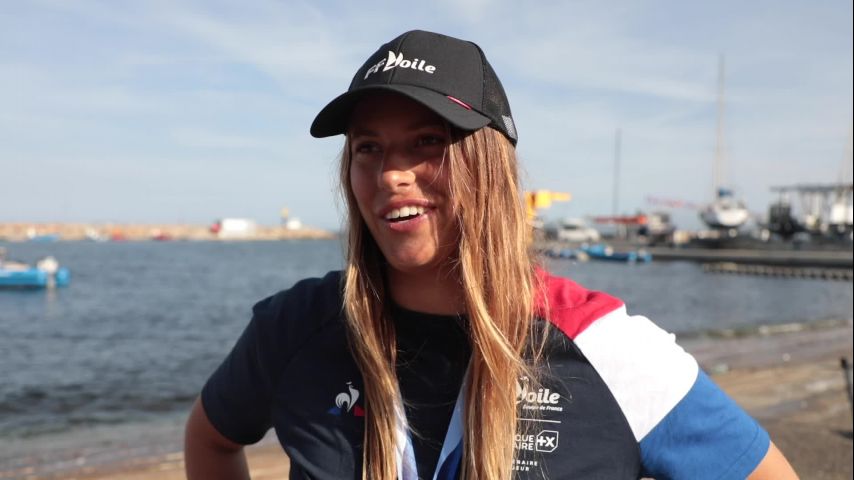 Ours vidéo - Semaine Olympique Française de Hyères-TPM  2023 - Medal Race Formula Kite Femmes