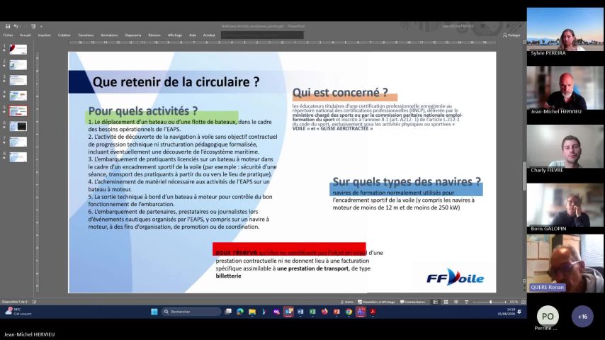 Webinaire de présentation de la circulaire sur les activités accessoires.