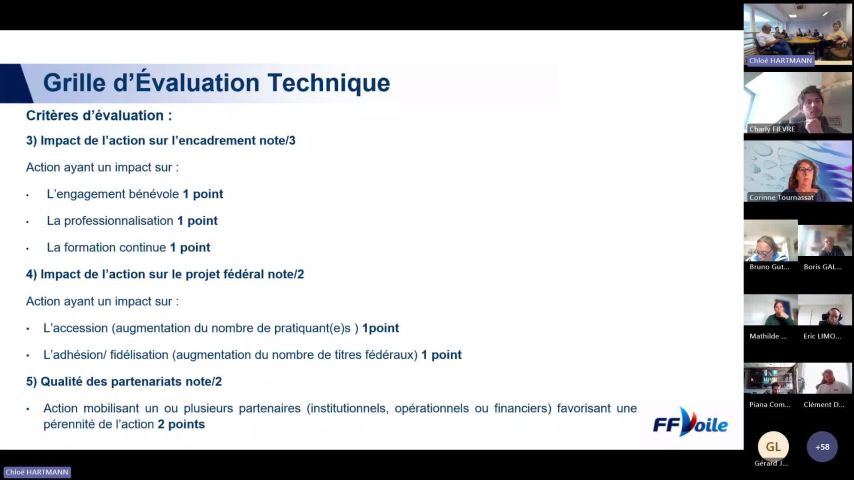 Webinaire évaluateurs campagne PSF FFVoile 2026